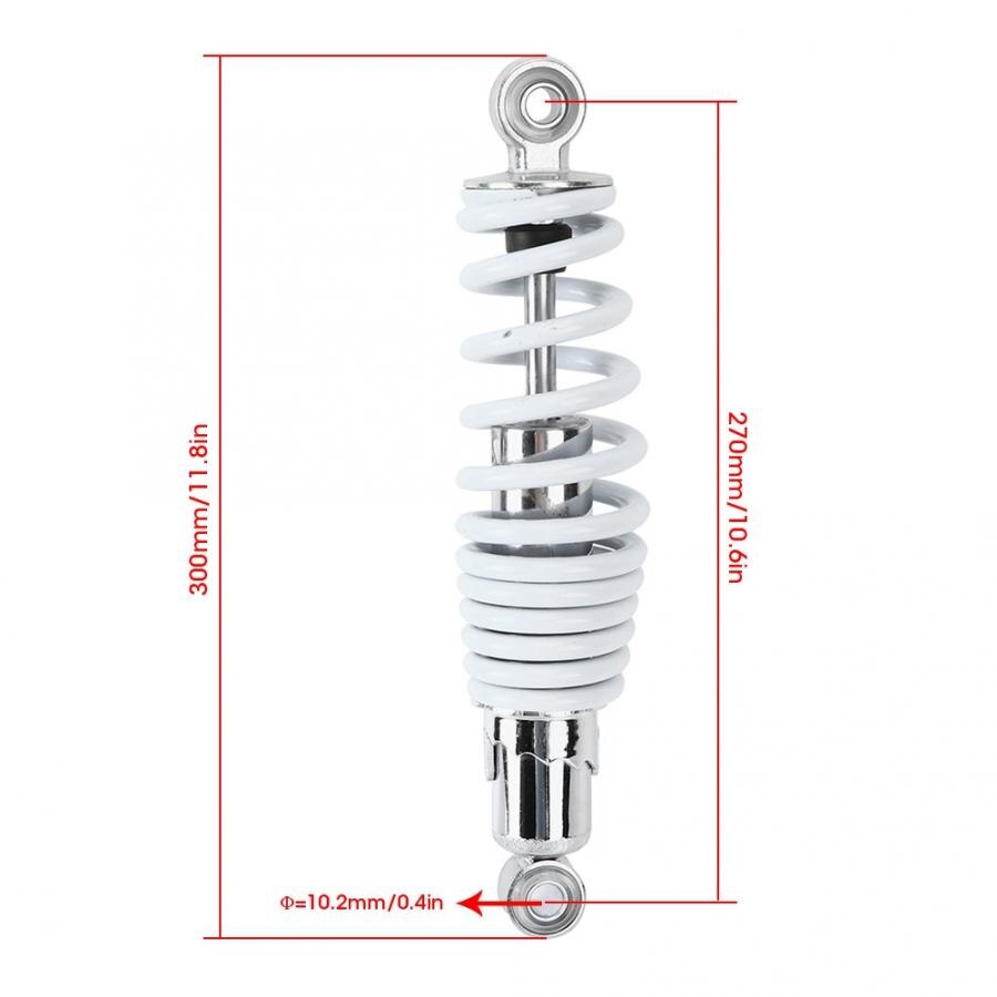 270mm/10.6in Rear Suspension Shock Absorber Fits for China 50cc 90cc 70cc 125cc Kids Mini ATV Shock Absorber Parts