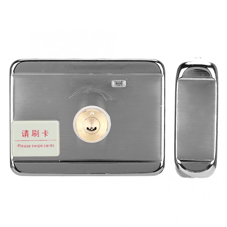 Electric Door Lock Stainless Steel Electric Door Silence Lock Double-Sided ID Card with Remote Controller