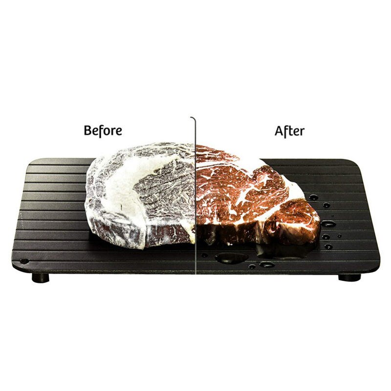 Fast Defrost Tray Portable Frozen Food Fruit Meat Quick Defrost Board Kitchen Safety Defrost Gadget