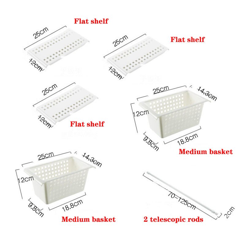 Telescopic Storage Rack Free Combination Kitchen Cabinet Under The Sink Shelf Bathroom Layered Rack: A