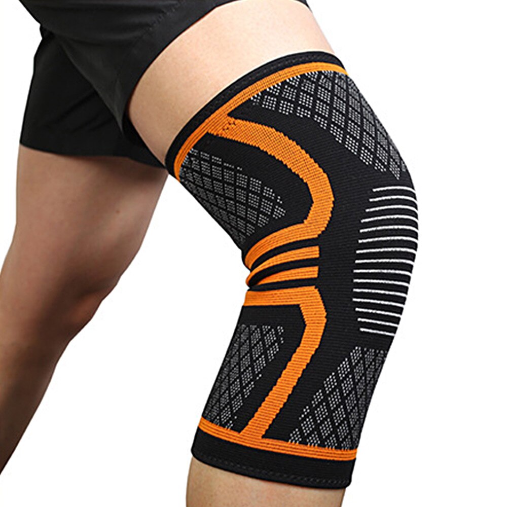 Knee Support Elastic Nylon Breathable Fitness Kneepad Patella Brace Support for Basketball Volleyball Running Cycling sports: 1 / M