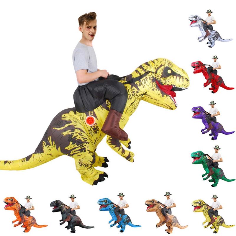 Opblaasbare dinosauruspakken, performancekostuum voor volwassenen, halloween cosplay-outfit, paasfeest, opblaasbare kleding