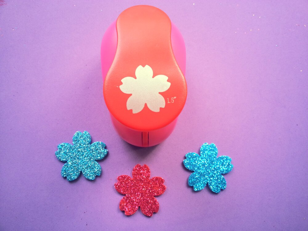 1.5cm-7.3cm Cherry blossoms craft punch paper punches scrapbooking puncher DIY handmade craft punch EVA foam hole punch Sakura: 3.8CM