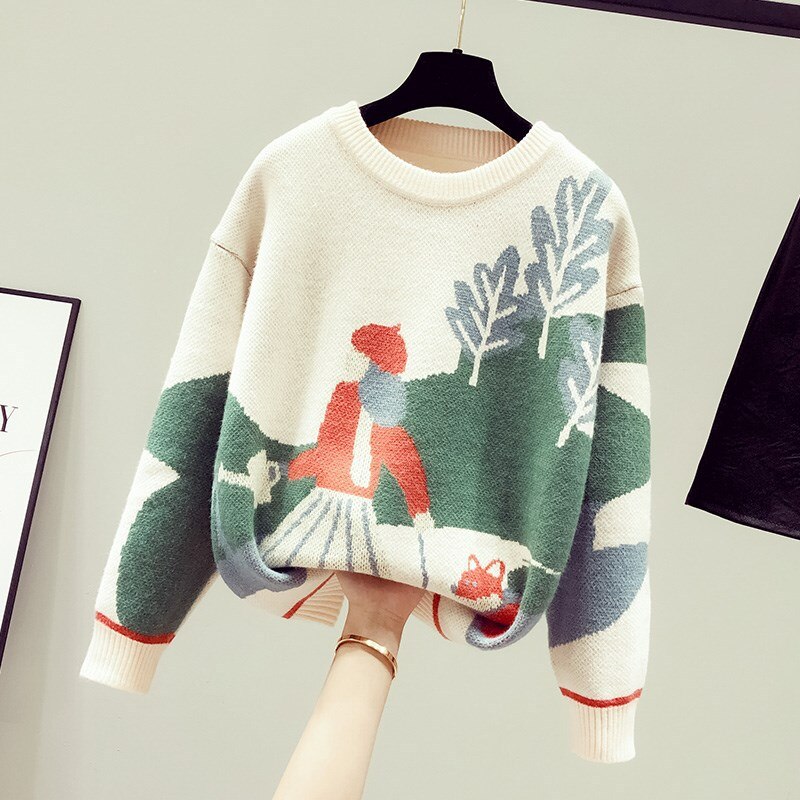 2020 novas blusas femininas roupas de outono solto exterior usar malha de fundo outono e inverno topos o pescoço: WHITE