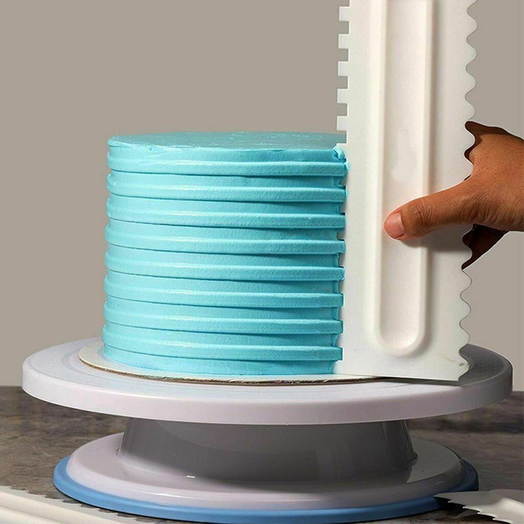 Multifunctionele Cake Schraper Plastic Schraper Fondant Taart Decoratie Taart schraper Taart Decoratie Schraper wit # U