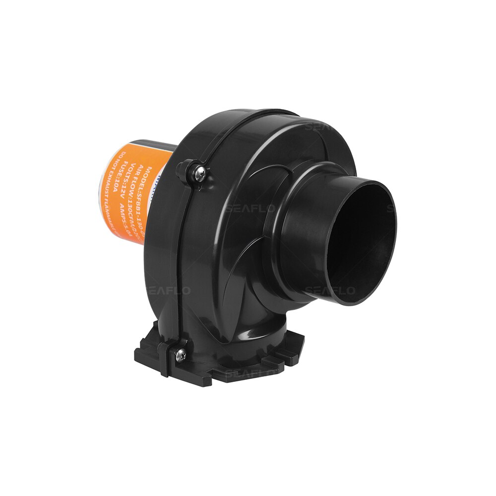 Air Blowers 12V DC Silent Electric Blowers Marine Bilge Blower Fan Air Vents Quiet Black RV 130CFM