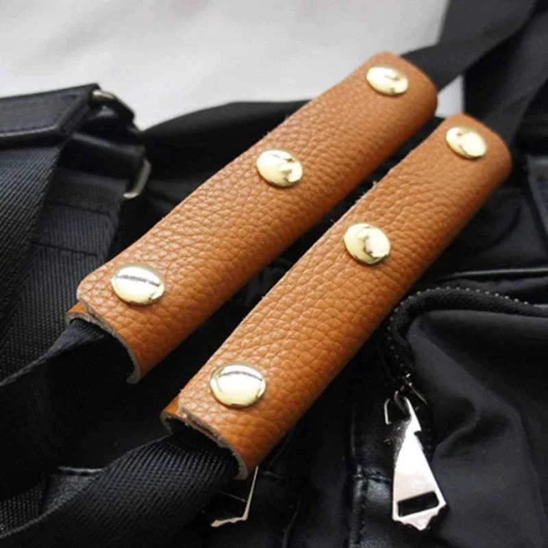 Leather Handle, Protective Cover, PU Handbag Handle, Wrap Saddle Buckle, Suitcase, Handbag Shoulder Strap, Chain Bag Accessories