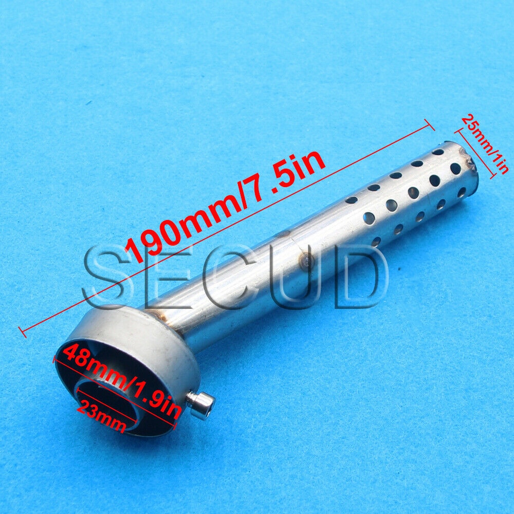 Motorcycle 48mm Angled Exhaust Muffler Insert Baffle Can Bend DB Killer Silencer Car Accessories Interior Parts Car Products