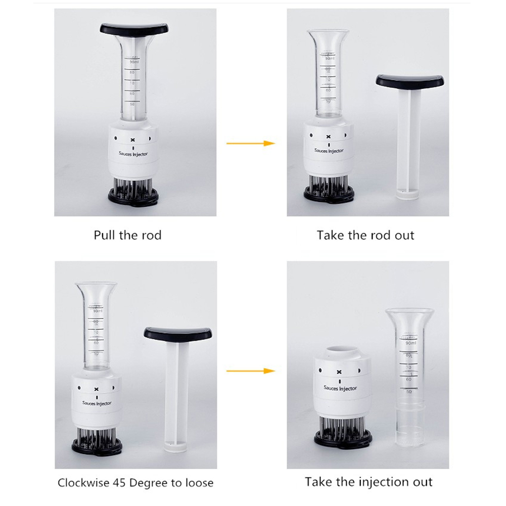 Meat Tenderizer Stainless Steel Needle Steak Meat Tenderizer Sauce Flavor Homey Meat Hammer Meat Pounders Kitchen Tools