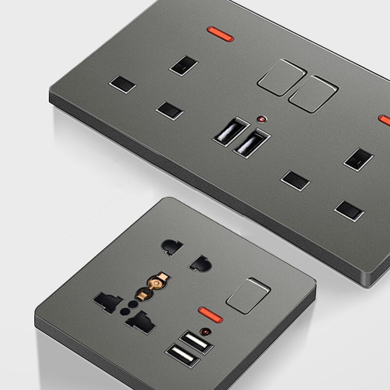 Multiple Function Socket Atlectric USB Wall Socket EU Standard Electrical S... – Grandado