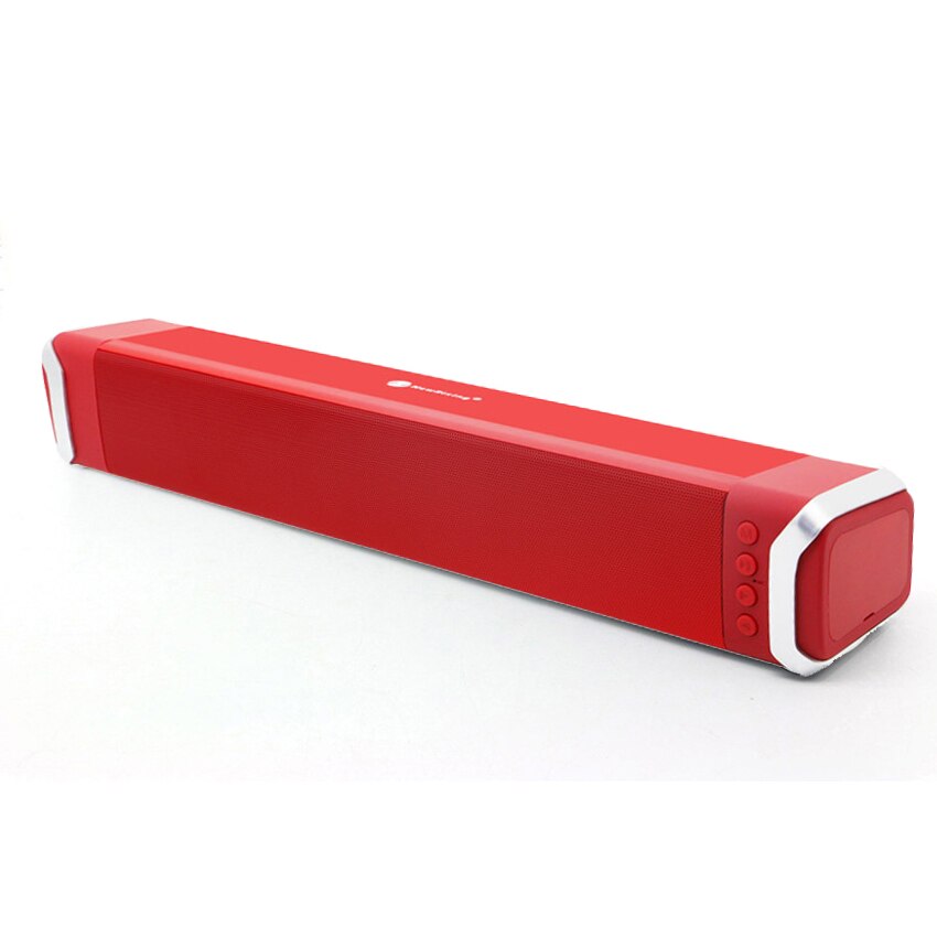 Original Bluetooth Sound Bar For Samsung TV Woofer Wireless 10W Support TF HDMI Heavy Bass Home Game Speaker System: Red