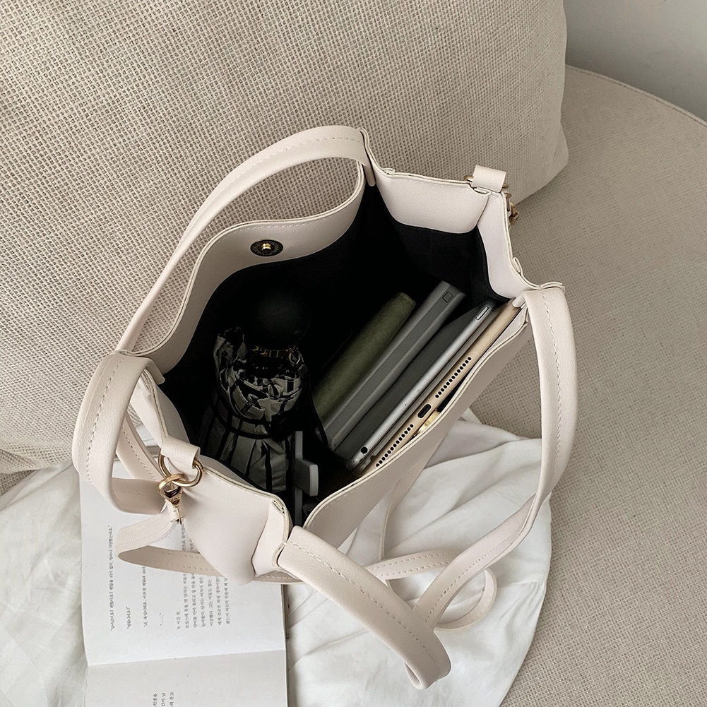 Moda crossbody bags feminino grande capacidade totes couro do plutônio cor sólida viagem casual ombro mensageiro bolsa