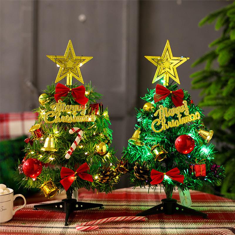30Cm Kerst Decoratie Desktop Mini Kerstboom Voor Thuis Dector Kerst Festival Ornamenten Thuis Bureau Jaar