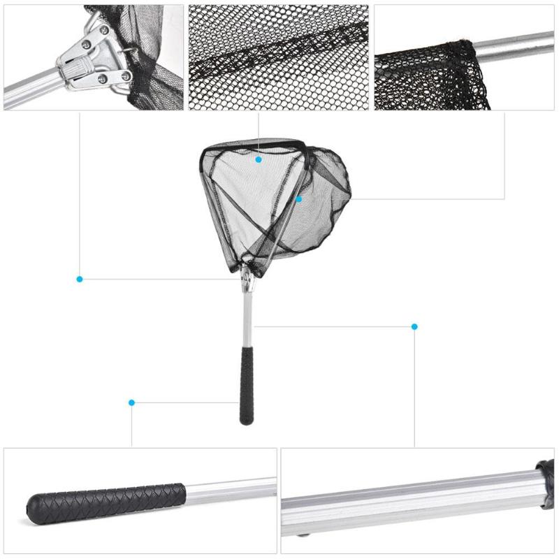 Fishing Nets Aluminum Alloy Telescoping Foldable Landing Net Network Trap