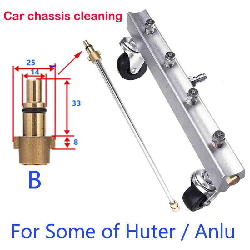 High Pressure Washer Foam Generator Soap gun Snow foam lance Car Foam Wash Water Clean Foam Sprayer for Huter Pressure Washer: Black