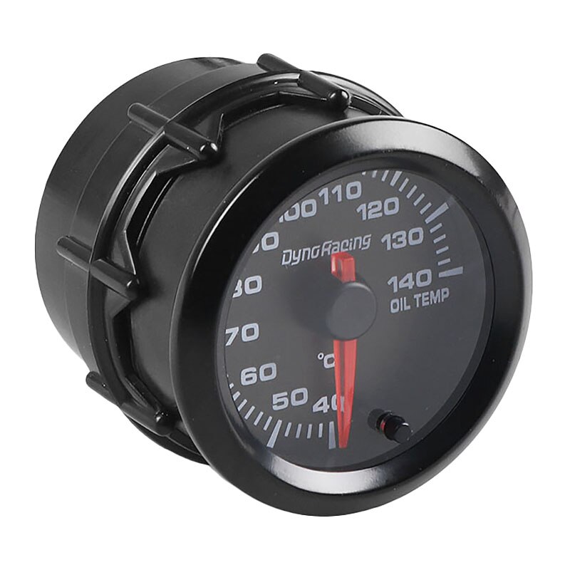 Dyno Racing 2 Inch 52Mm 7 Kleur Led Auto Olie Temp Gauge 40-140 Celsius Olie Temperatuur Meter met Sensor