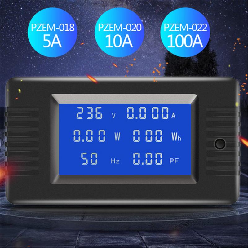 PZEM-022 Ac Digitale Display Multimeter Power Monitor Voltmeter Ampèremeter Wattmeter Frequentie Meter Factor Meter #40