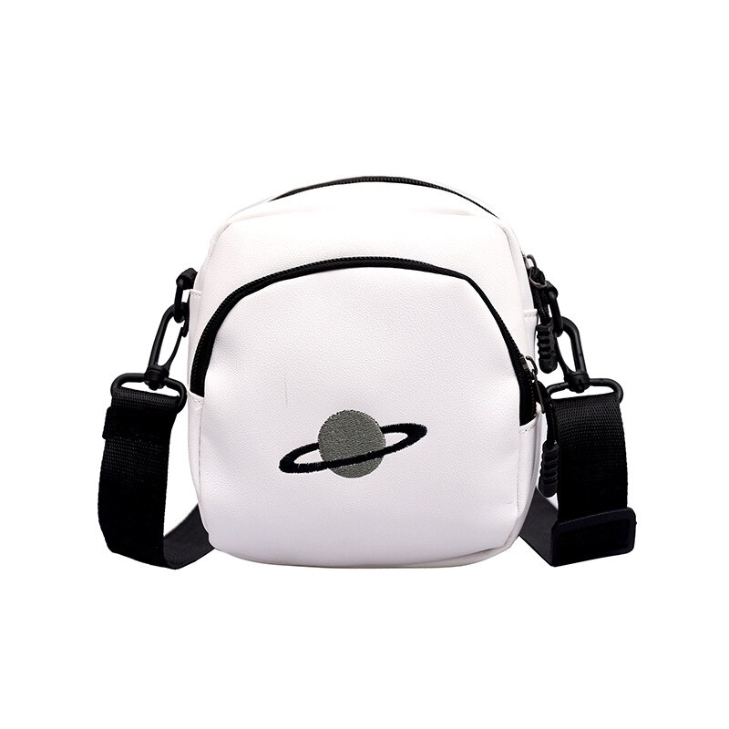 Women's Bag Mini Bag All-match Student Messenger Bag Shoulder Bag Hong Kong Style Girl's Disco Bag YUBAI: White Saturn