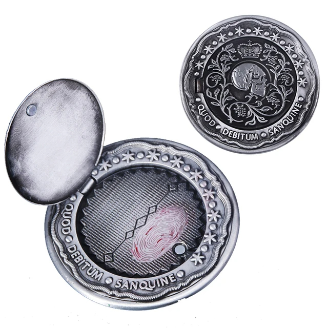 Movie John Wick Can Open Coin Big Size Badge Sofia Blood Oath Marker Keanu Reeves Continental Hotel Adjudicator Cosplay Jewelry: WHITE
