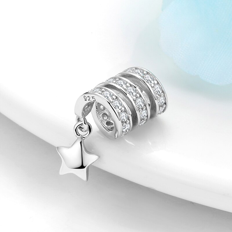 Passer original charme europæiske charms spiralform 925 sterling sølv perler til smykker armbånd armbånd fremstilling