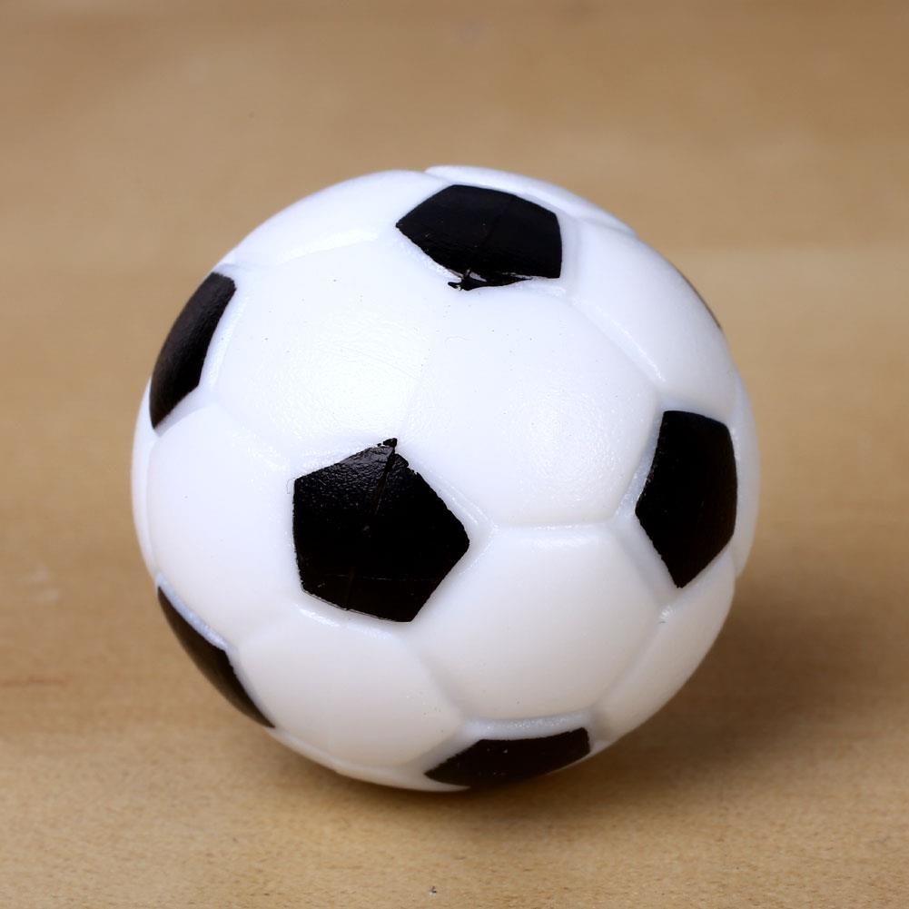 Plast 4 stk 32mm fotball bordball fotball fussball innendørs sort+hvit
