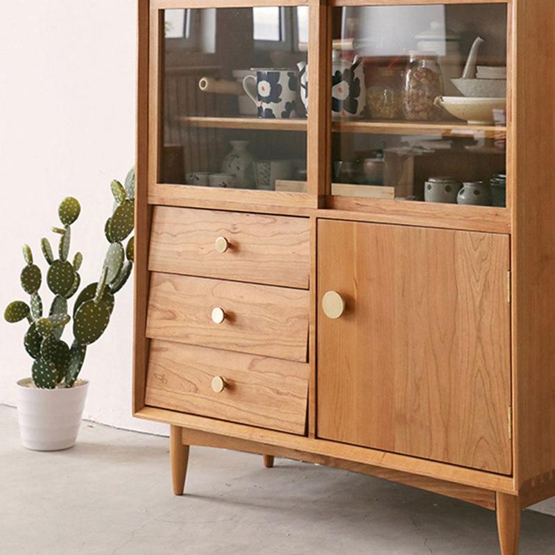 Round Brass Dresser Knobs Drawer Pulls Handles Cabinet Door Knob Handle Antique Rustic Kitchen Hardware Pull