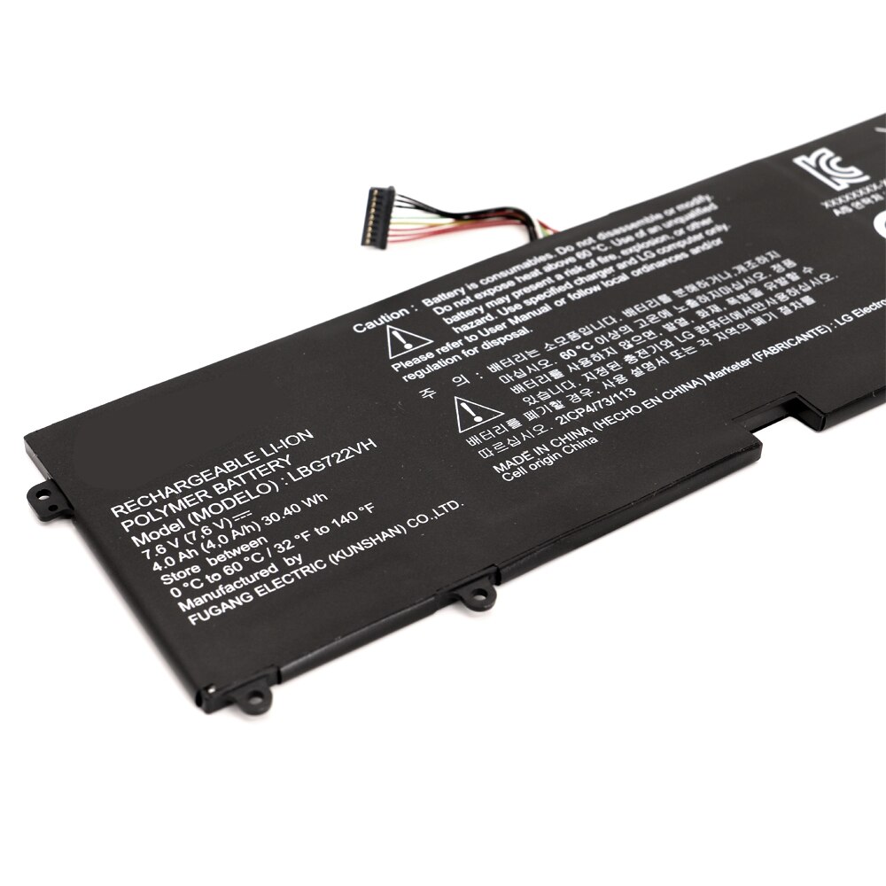 Batería LBG722VH para ordenador portátil, parte de PC para LG 13Z940, 14Z950, EAC62198201, 13ZD940, 14ZD960-GX5GK, EAC621982, LBP7221E, 4000mAh, 7,6 V, 30,40 WH, nueva