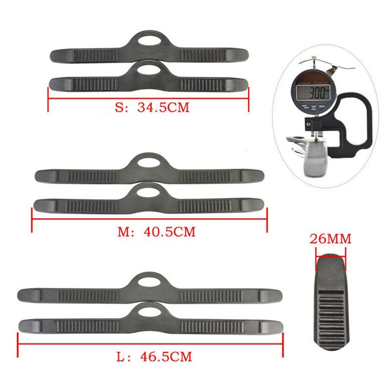 1 Pair Adjustable Diving Foot Flipper Scuba Diving Swimming Fins Buckles Quick Release Fin Strap Buckles Snorkeling Accessory