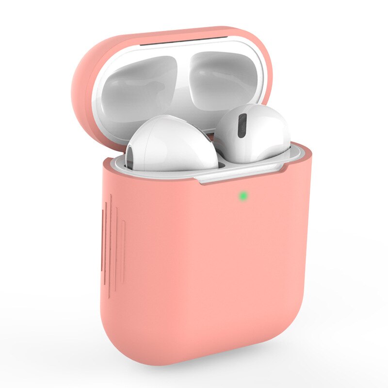 Multicolor Silicone Cases Apple Airpods 1/2 Cases Protective Waterproof Silicone Wireless Bluetooth Headphone Charger Case: 11