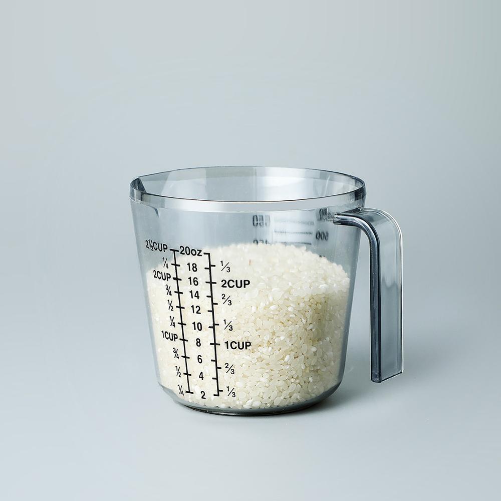 600ML Kunststoff Messbecher Mit Skala transparent Becher Gießen Auslauf Messung Gerät Backen Kochen Werkzeuge