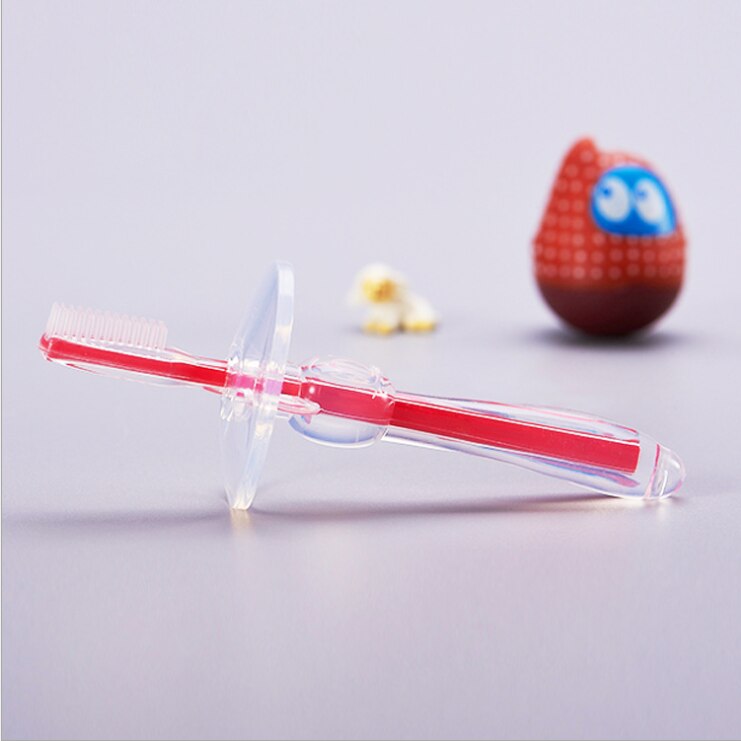 1PC Sicher freundlicher Zahnbürste Neue Weiche Silikon freundlicher Werkzeug Baby Baby Zahnbürste Ausbildung Pinsel Zahnbürste Zahn Zahn Pflege