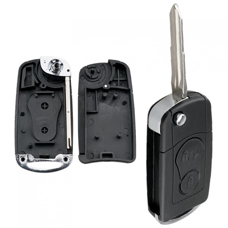 Clé télécommande pliable à 2 boutons, mise à niveau, étui pour SsangYong Actyon / Kyron / Rexton