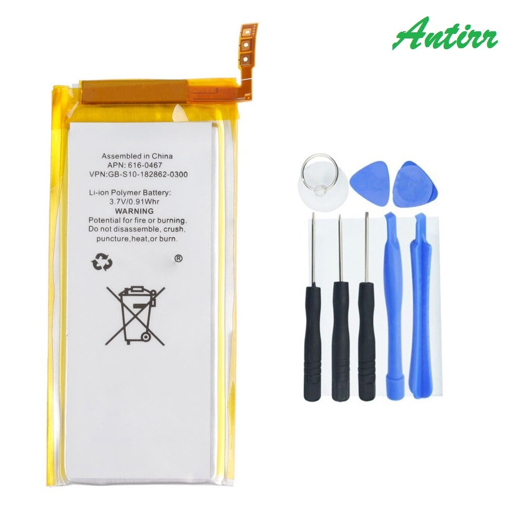 Brand 3.7V Li-ion Battery Replacement for iPod Nano 5 5th Gen with Tools