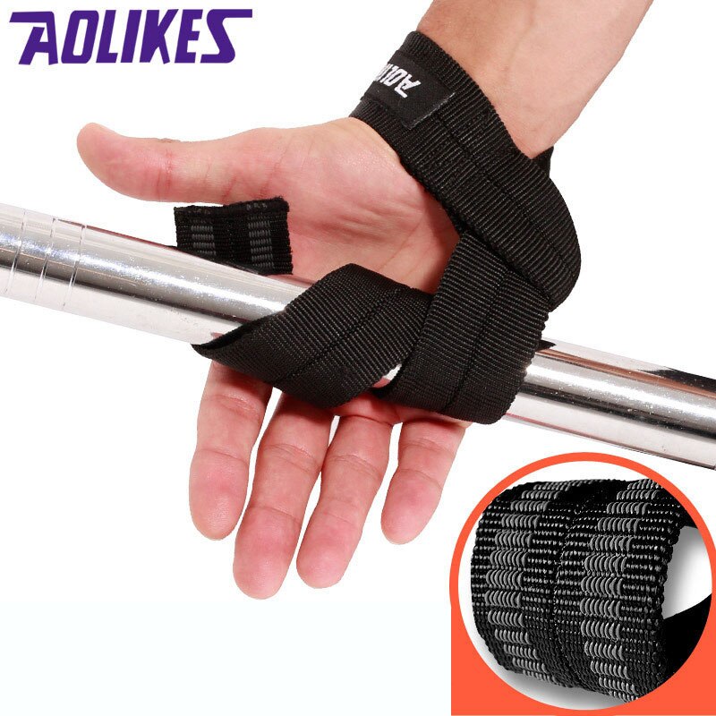 Aolikes 2 stk/lot sport håndleddsstøtte justerbar vektløfting bodybuilding armbånd treningsstropp beskyttelse håndledd