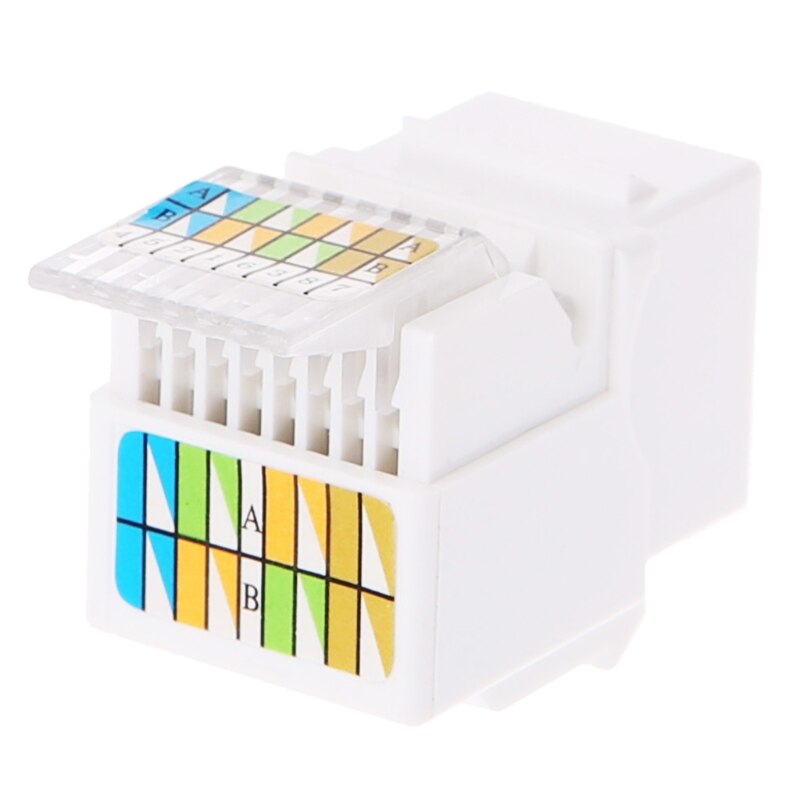 5 Pcs RJ45 Jack Socket Cat6 Network Ethernet Connection Adapter Tool-Less Module 10166