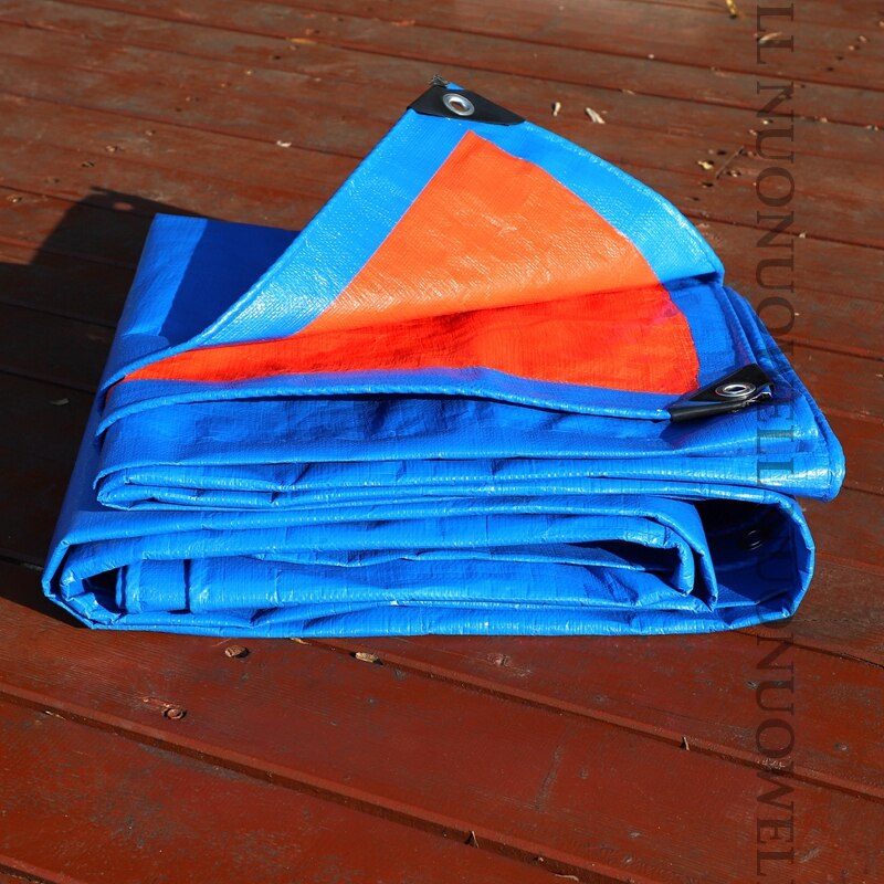 Espesor 0,32mm azul y lona naranja de PE impermeable paño jardín patio suculento coche lona balcón suculenta cubierta