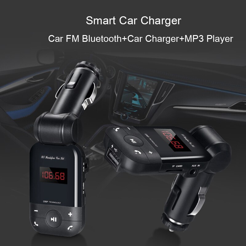 Wireless Aux Modulator Fm Radio Sender Bluetooth Auto Fm-transmisor Car Kit Coche Audio Mp3 Player USB Ladegerät