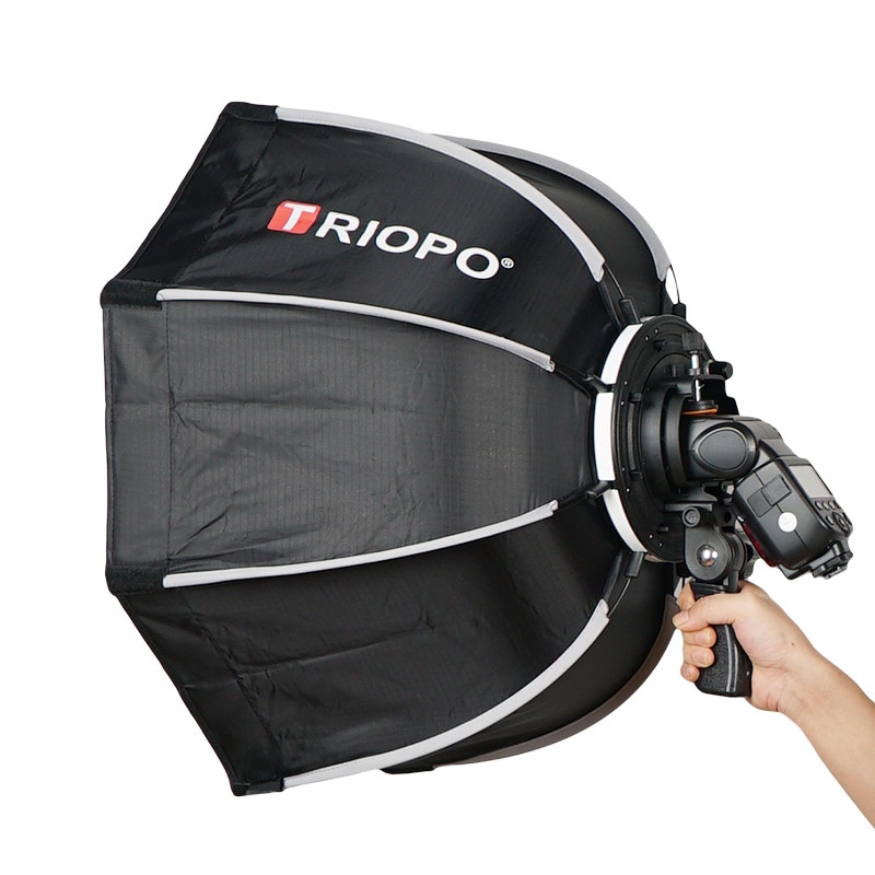 TRIOPO – parapluie octogonal d&#39;extérieur Portable 65cm, boîte à lumière pour YongNuo YN560 III IV Godox V860II TT600 Flash Speedlite Soft Bo