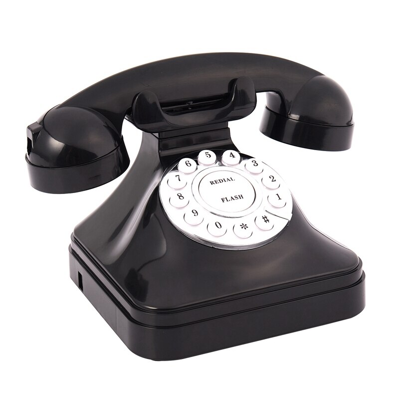 Vintage Telephone Multi Function Plastic Home Telephone Retro Antique Phone Wired Landline Phone Office Home Telephone Desk Deco