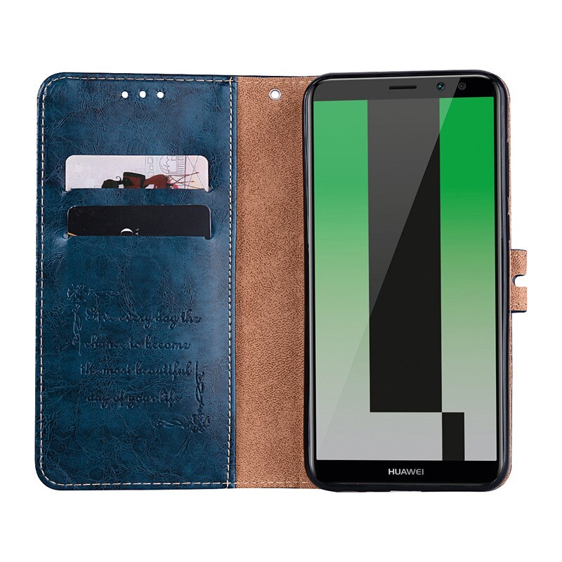 Carteira de couro caso para huawei mate10 lite titular do cartão da aleta para huawei companheiro 10 lite RNE-L21 RNE-L01 RNE-L02 saco do telefone coque