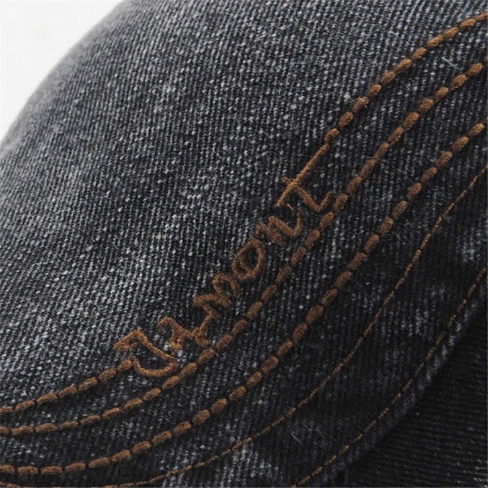 Gorro Vintage de algodón para hombre, gorra informal con visera ajustable, Boinas planas Retro, ropa de calle, sombrero de Golf para otoño,