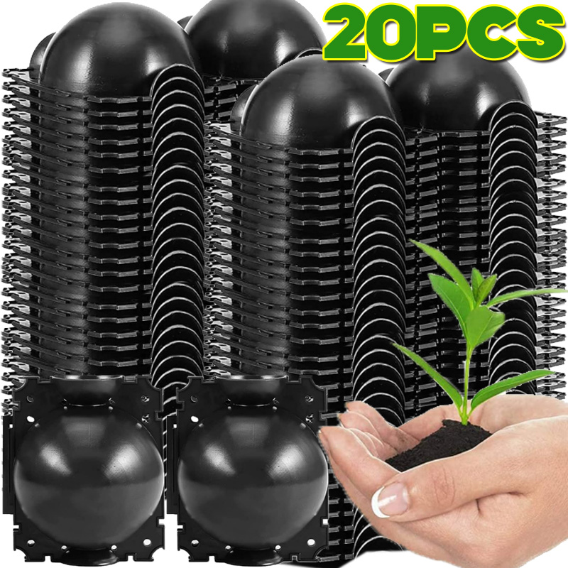 5/20PCS Planten Wroeten Bal Hoge Druk Graft Fokken Case Plastic Kwekerij Doos Voortplanting Plant Wortel Potten tuin Accessoires