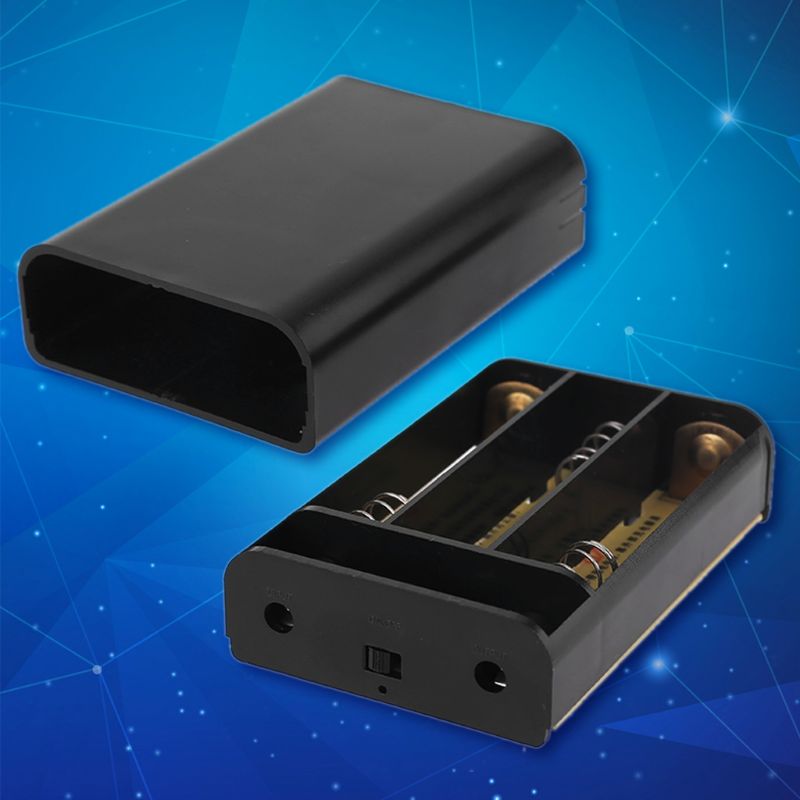 Universal DIY 3x 18650 Battery Case Box 12V Mobile UPS Power Supply Charger for LED Light WiFi Router and more
