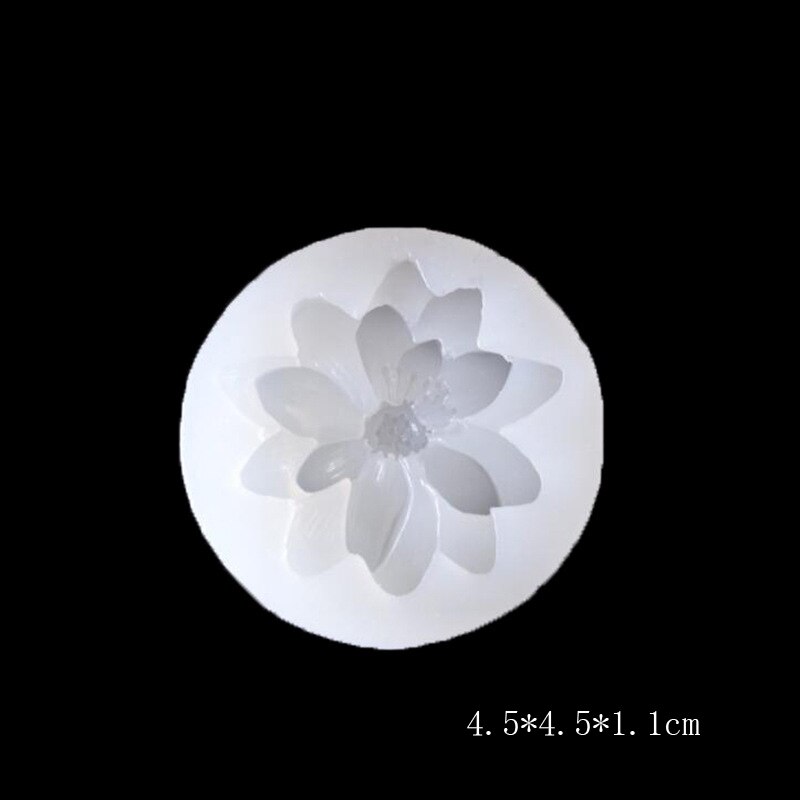 Silikonform mit flamingos, pferden, bäumen, blumen und lollis für schmuck, diamantanhänger, halsketten, bastelarbeiten, harz-epoxid-silikonform: Blume