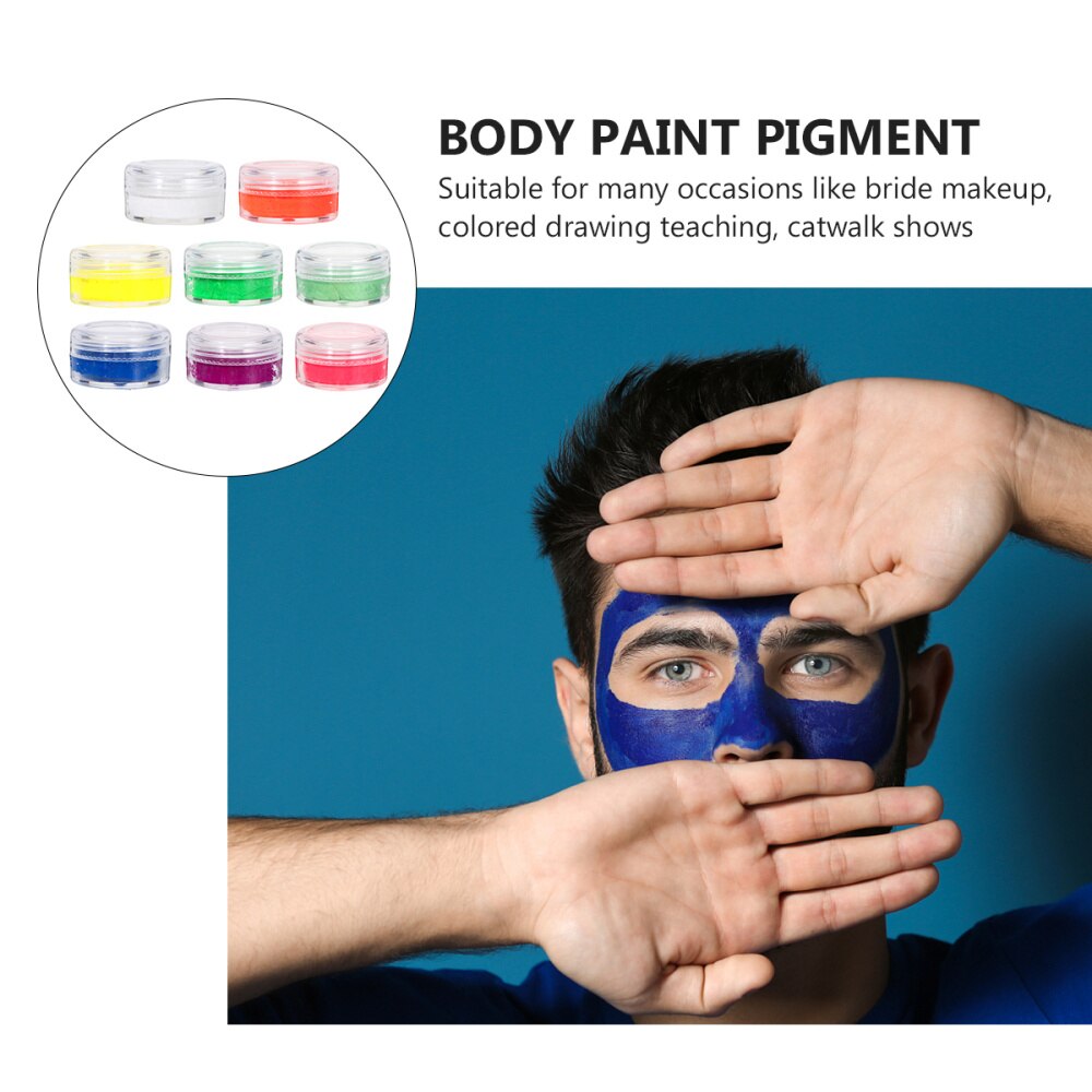 8pcs Decorative Water Based Useful Body Painting Pigments Face Paints Body Paints for Party Carnival Halloween
