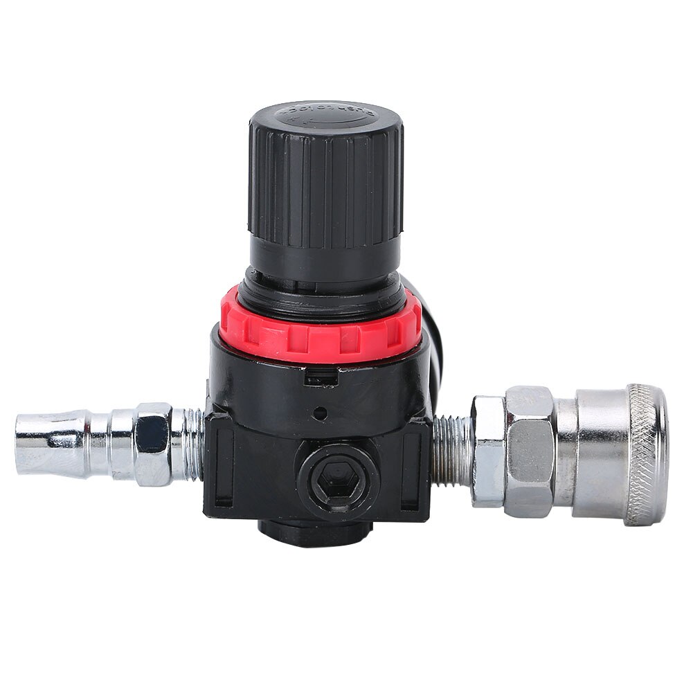 Air Adjusting Valve Regulator With Glass Gauge Adjustment Range 0-145PSI Standard Air Inlet Outlet Fits Almost Any Spray Gun