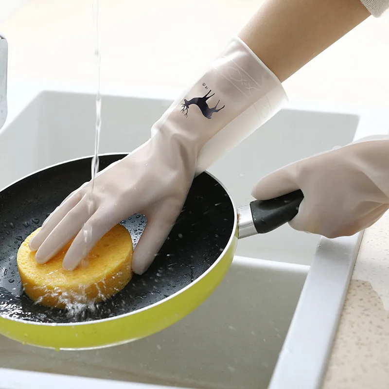 Küche Geschirrspülen Haushalt Geschirrspülhandschuhe Gummihandschuhe zum Waschen von Kleidung Reinigungshandschuhe für Geschirr