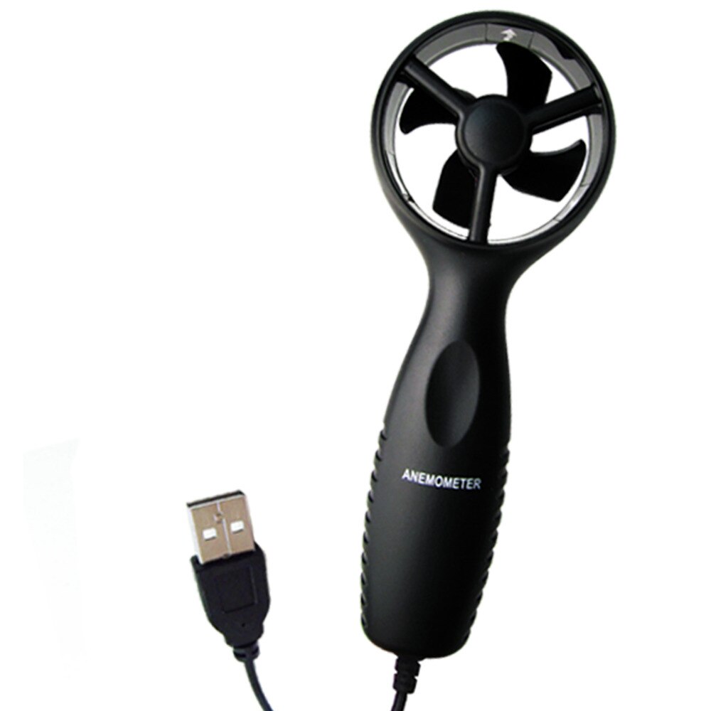 Thermo-Anemometer Luchtsnelheid en Temperatuur Meten Beaufort Wind Schaal Staafdiagram USB Probe 0 ~ 45 m/s m /s, km/h, m/min, mph