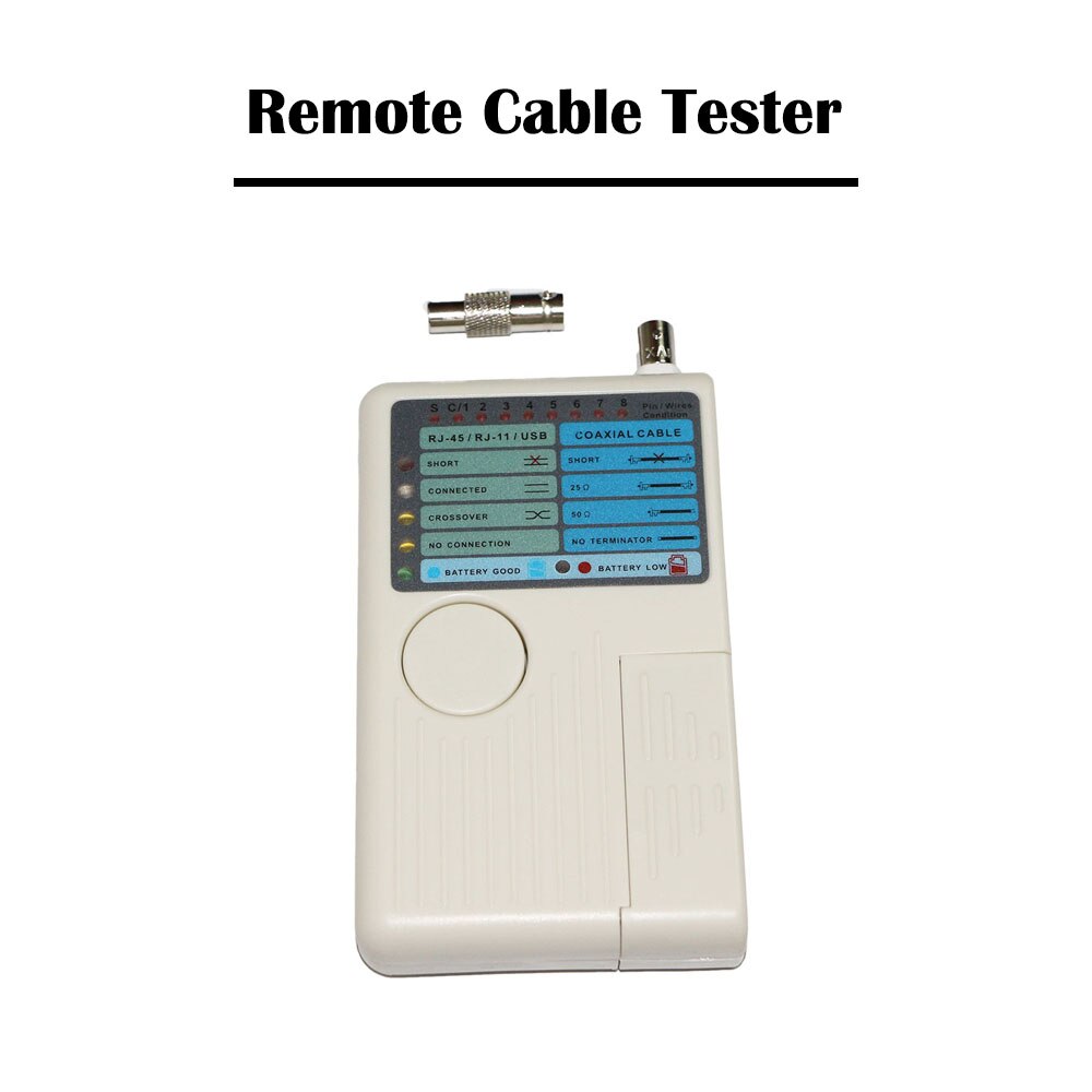 Remote Cable Tester RJ11/RJ45/USB/BNC Cable Tester Network Tool Ethernet Tester Coaxial Cable Telephone USB Cat 5e Cat 6
