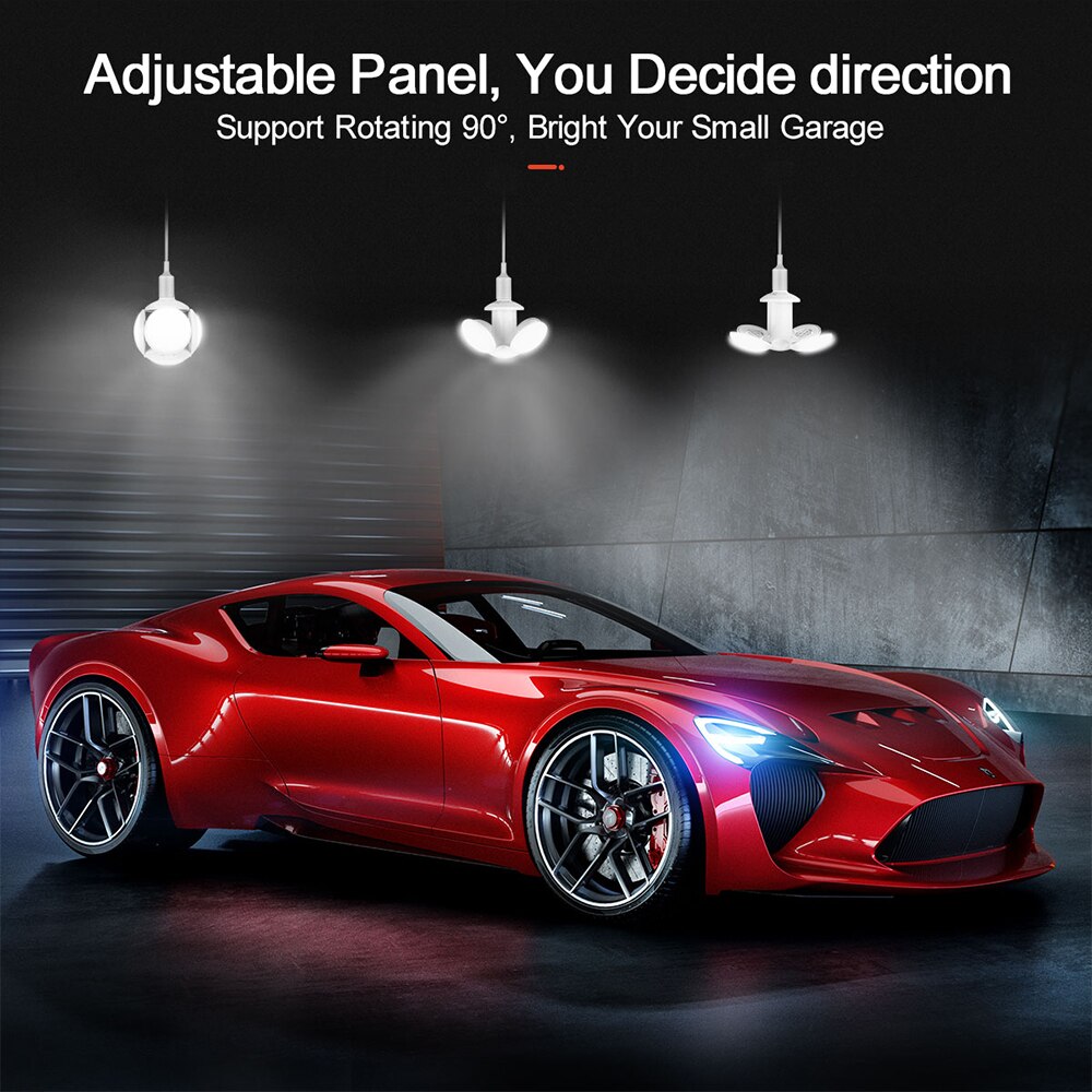 Modern LED Folding Bulb Ultra-bright Lighting Light Telescopic Energy-saving Lamp for Indoors School Warehouse E27 40W